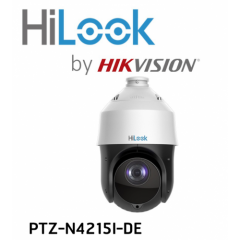 HILOOK PTZ-N4215I-DE, 2Mpix, 5-75mm Lens, 15X Optik Zoom, 100Mt Gece Görüşü, SD Kart, PoE, Ses Giriş Çıkış, H265+, Speed Dome, PTZ IP Kamera (Ayak Dahil)