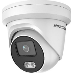 HIKVISION DS-2CD1347G0-LUF 4Mpix, 2,8mm Lens, H265+, 30Mt Gece Görüşü, Dahili Mikrofon, Color Vu Lite, Full Time Color, Dome IP Kamera