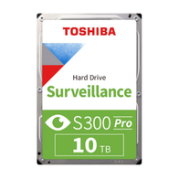 TOSHIBA S300 PRO, HDWT31AUZSVA, 3.5'', 10TB, 256Mb 7200 Rpm, 7/24 Güvenlik HDD